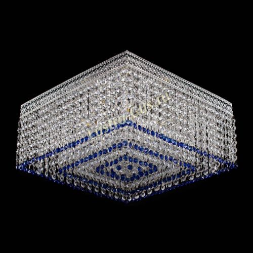 Люстра Квадрат Венеция №5 синяя в Химках Гусь Хрустальный