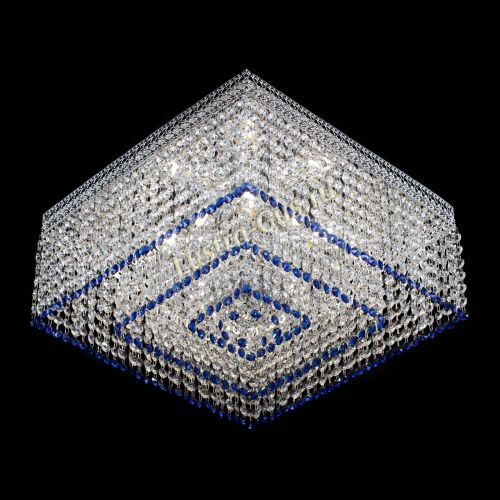 Люстра Квадрат Венеция №5 синяя в Химках Гусь Хрустальный