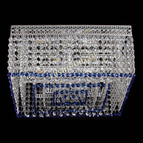 Люстра Квадрат Венеция №5 синяя в Химках Гусь Хрустальный