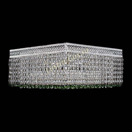 Люстра Квадрат Венеция №5 зеленая в Химках Гусь Хрустальный