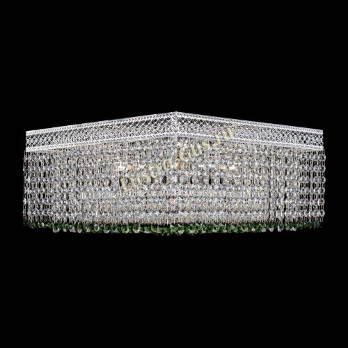 Люстра Квадрат Венеция №5 зеленая в Химках Гусь Хрустальный