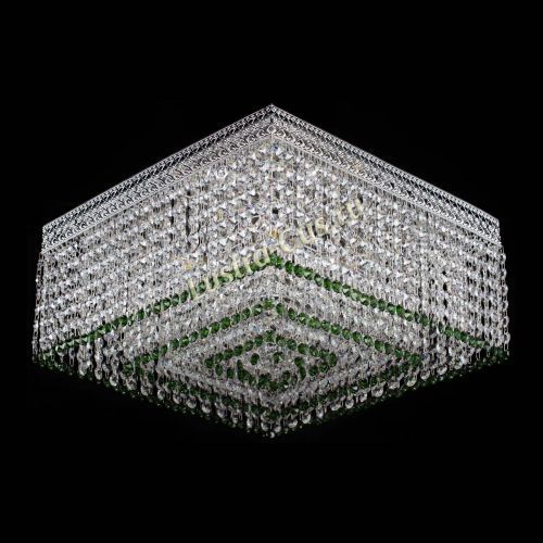 Люстра Квадрат Венеция №5 зеленая в Химках Гусь Хрустальный
