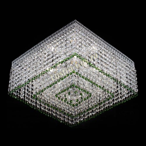 Люстра Квадрат Венеция №5 зеленая в Химках Гусь Хрустальный