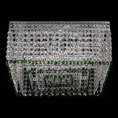 Люстра Квадрат Венеция №5 зеленая в Химках Гусь Хрустальный