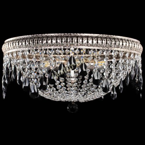 Люстра Лацио №5 журавлик черная в Химках Гусь Хрустальный