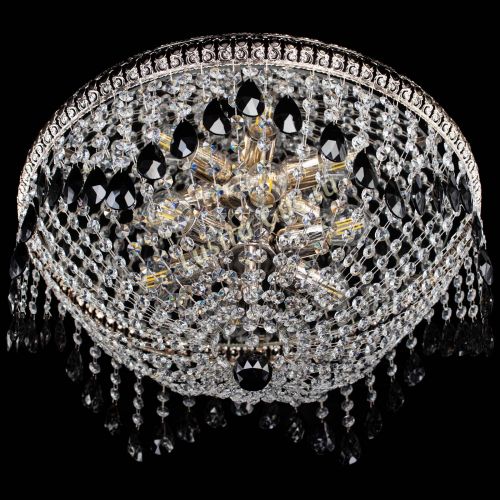 Люстра Лацио №5 журавлик черная в Химках Гусь Хрустальный