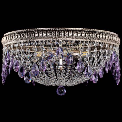 Люстра Лацио №5 журавлик фиолетовая в Химках Гусь Хрустальный