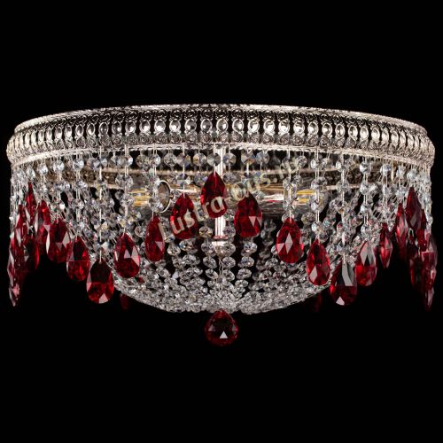 Люстра Лацио №5 журавлик красная в Химках Гусь Хрустальный