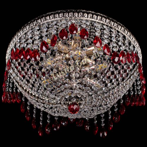 Люстра Лацио №5 журавлик красная в Химках Гусь Хрустальный