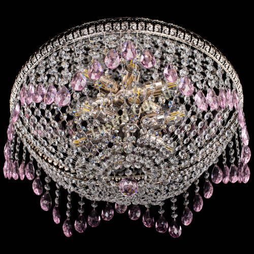 Люстра Лацио №5 журавлик розовая в Химках Гусь Хрустальный