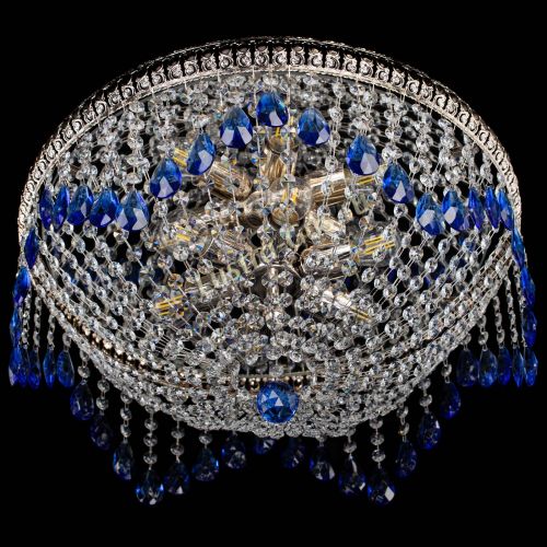 Люстра Лацио №5 журавлик синяя в Химках Гусь Хрустальный