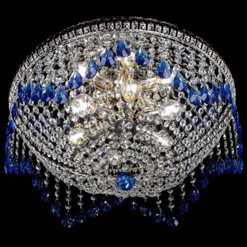 Люстра Лацио №5 журавлик синяя в Химках Гусь Хрустальный