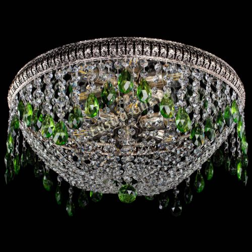 Люстра Лацио №5 журавлик зеленая в Химках Гусь Хрустальный