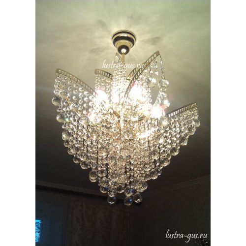 Люстра Лилия № 2 шар в Химках Гусь Хрустальный