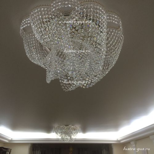 Люстра Лотос Василиса 6 ламп в Химках Гусь Хрустальный