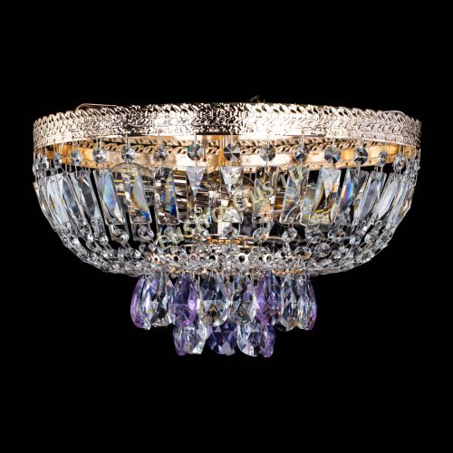 Люстра Милан Астра №3 фиолетовая в Химках Гусь Хрустальный