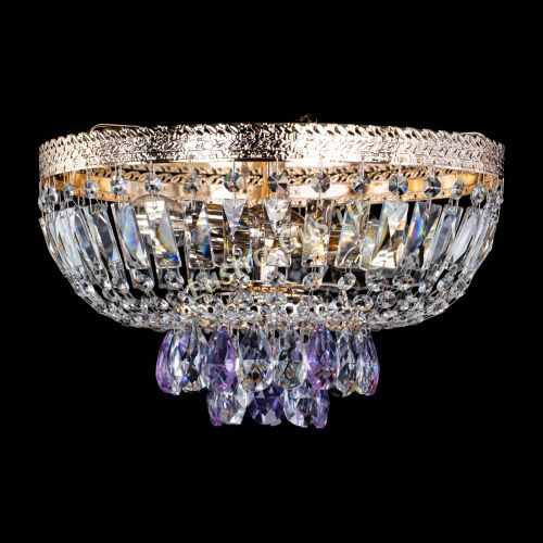 Люстра Милан Астра №3 фиолетовая в Химках Гусь Хрустальный