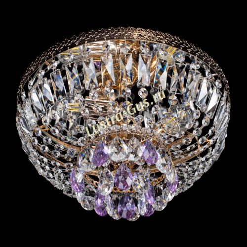 Люстра Милан Астра №3 фиолетовая в Химках Гусь Хрустальный
