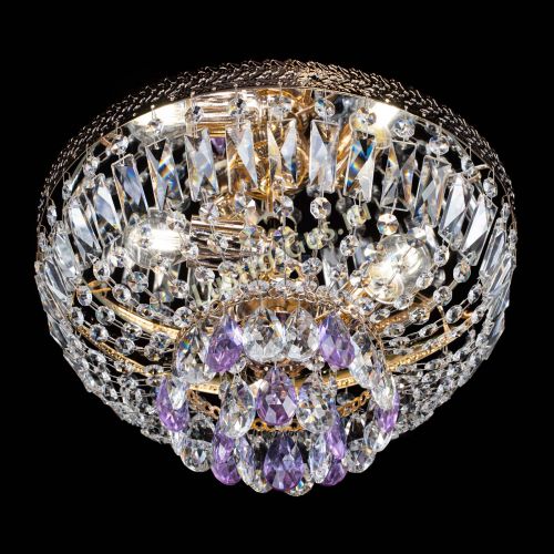 Люстра Милан Астра №3 фиолетовая в Химках Гусь Хрустальный