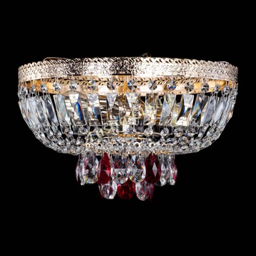 Люстра Милан Астра №3 красная в Химках Гусь Хрустальный