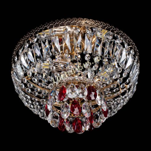 Люстра Милан Астра №3 красная в Химках Гусь Хрустальный