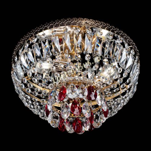 Люстра Милан Астра №3 красная в Химках Гусь Хрустальный