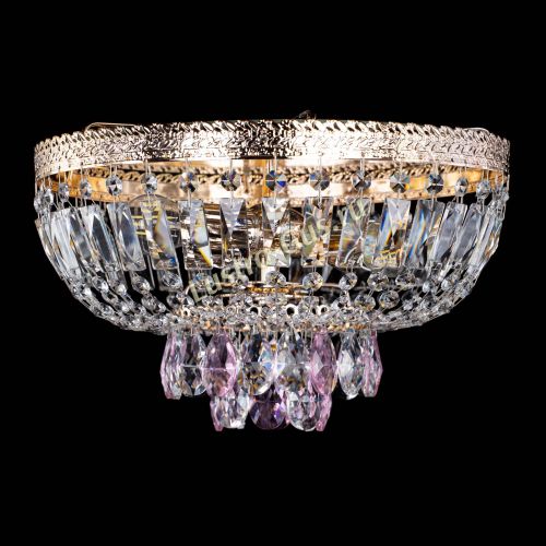 Люстра Милан Астра №3 розовая в Химках Гусь Хрустальный