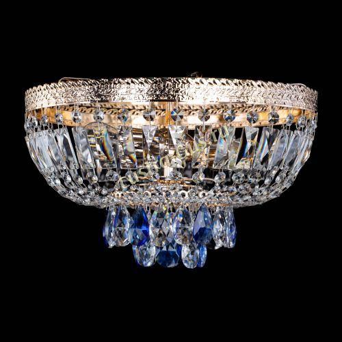 Люстра Милан Астра №3 синяя в Химках Гусь Хрустальный