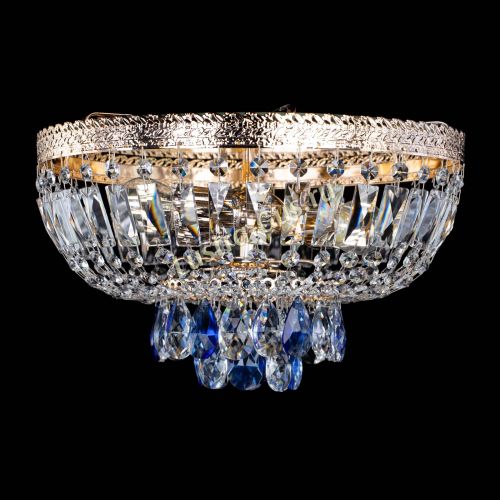 Люстра Милан Астра №3 синяя в Химках Гусь Хрустальный