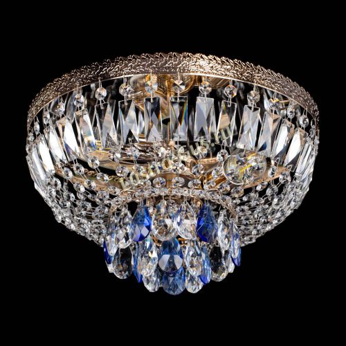 Люстра Милан Астра №3 синяя в Химках Гусь Хрустальный