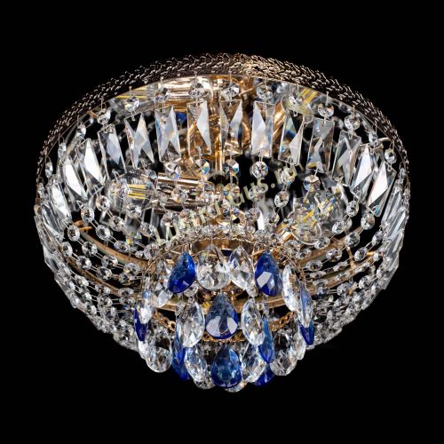 Люстра Милан Астра №3 синяя в Химках Гусь Хрустальный