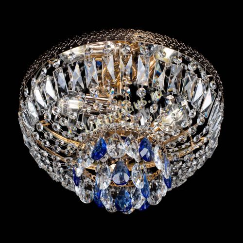 Люстра Милан Астра №3 синяя в Химках Гусь Хрустальный