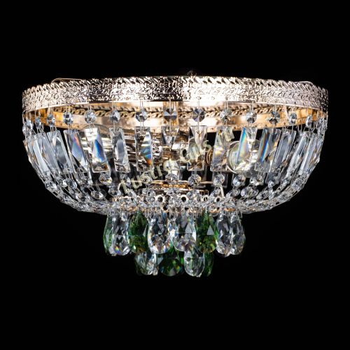 Люстра Милан Астра №3 зеленая в Химках Гусь Хрустальный