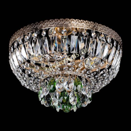 Люстра Милан Астра №3 зеленая в Химках Гусь Хрустальный