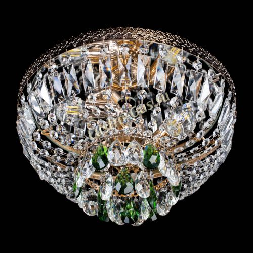 Люстра Милан Астра №3 зеленая в Химках Гусь Хрустальный