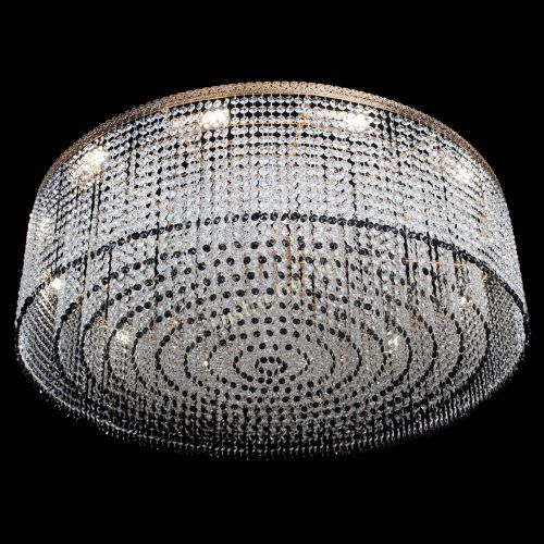 Люстра Милан капель №12 черная в Химках Гусь Хрустальный