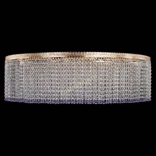 Люстра Милан капель №12 фиолетовая в Химках Гусь Хрустальный