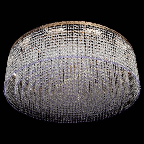 Люстра Милан капель №12 фиолетовая в Химках Гусь Хрустальный