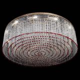 Люстра Милан капель №12 красная в Химках