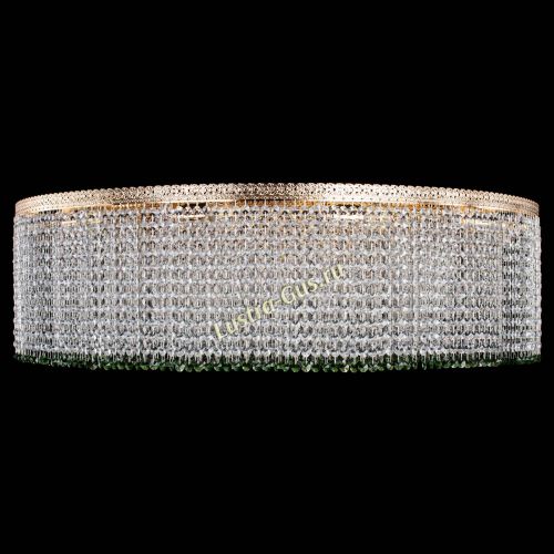 Люстра Милан капель №12 зеленая в Химках Гусь Хрустальный