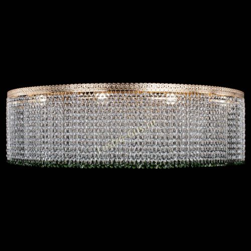 Люстра Милан капель №12 зеленая в Химках Гусь Хрустальный