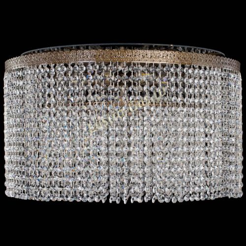 Люстра Милан капель оптикон под бронзу с зеркалом в Химках Гусь Хрустальный