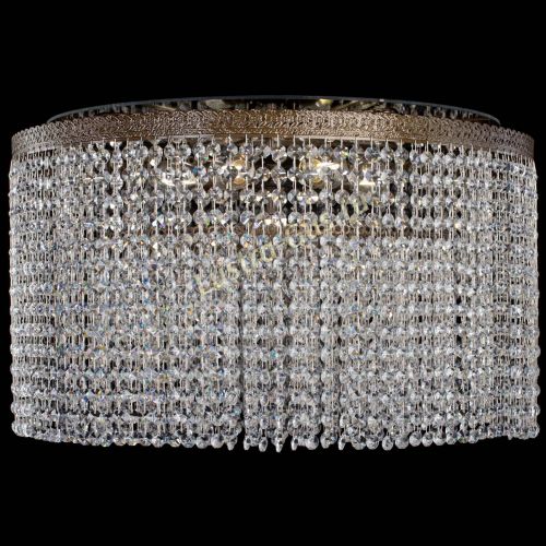 Люстра Милан капель оптикон под бронзу с зеркалом в Химках Гусь Хрустальный