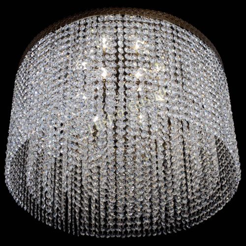 Люстра Милан капель оптикон под бронзу с зеркалом в Химках Гусь Хрустальный