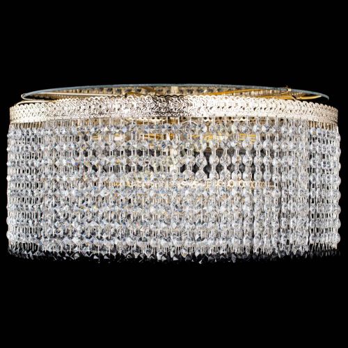 Люстра Милан капель оптикон Черная в Химках Гусь Хрустальный