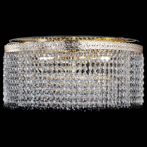 Люстра Милан капель оптикон Черная в Химках Гусь Хрустальный