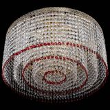 Люстра Милан капель оптикон Красная в Химках