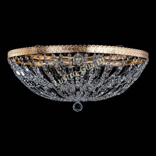 Люстра Милан Купол с пластинками №6 в Химках Гусь Хрустальный