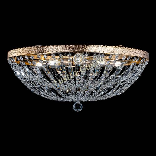 Люстра Милан Купол с пластинками №6 в Химках Гусь Хрустальный