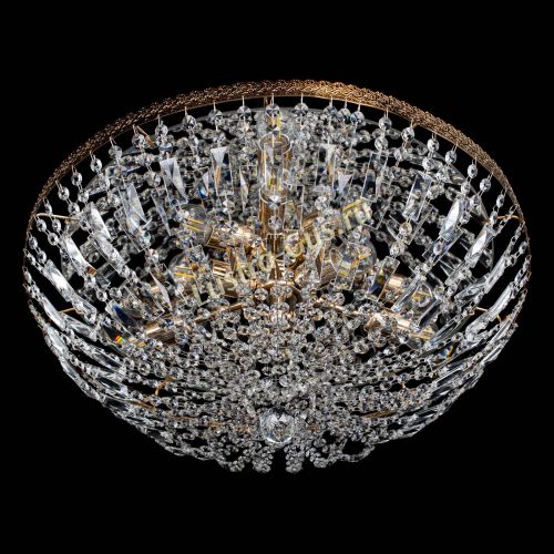 Люстра Милан Купол с пластинками №6 в Химках Гусь Хрустальный